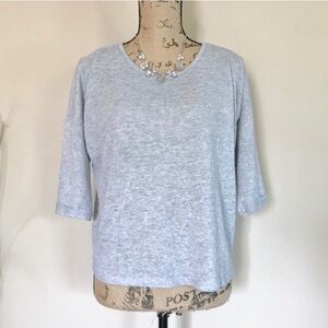 •Forever 21• gray slub knit top {D39}